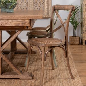 כסא אוכל איקס עץ טבעי