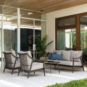 מערכת ישיבה GARDEN אפור פחם