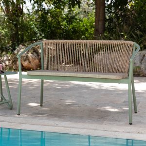 ספסל אלומיניום ריביירה ירוק קקטוס