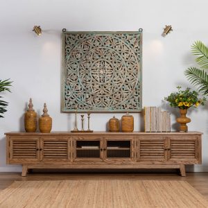 מזנון טלוויזיה ארוך סיימון 250 מעץ מלא