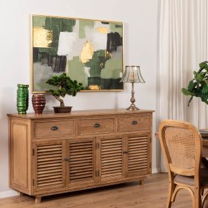 שידה כפרית מעץ אלון קלואי