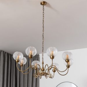 רוטשילד | שנדליר מעוטר מעוצב 8 קנים