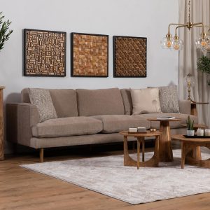 ספה כפרית לואיז בצבע בז’