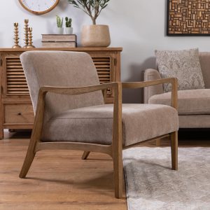 כורסא מעוצבת ורוניקה בצבע בז’