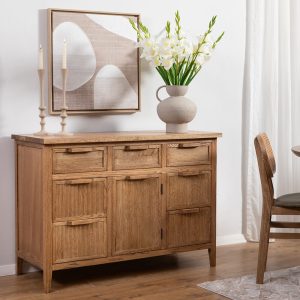 שידה מעוצבת מעץ לוקה 120