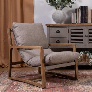 כורסת בד ג’וליה אפור חום